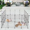 Pet Playpen, Small Animal Cage Indoor Portable Metal Wire Yard Fence for Small Animals, Guinea Pigs