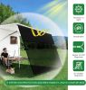 8' x 10'3" RV Sunshade Screen with Zipper 90% UV Protection, Windproof. Ideal for Camping and Outdoor Activities