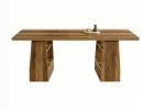 Rectangular 63'' Conference Table with 4-Tier Shelf Executive Meeting Table Office Furniture