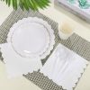 175 Pcs White Paper Plates and Napkins