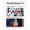 Claw Crane Machine, Medium-Sized Arcade Game Machine with Claw + Grabber Double-Layer, Light & Sound, Toy Candy Grabber Prize Dispenser Vending Toy