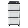 Craft Plastic Organizers and Storage, Rolling Storage Cart for Classroom Supplies, Storage Organizer for Art Supplies