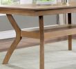 Modern Natural Tone Dining Table w Open Lower Shelf 1pc Rectangle Table Kitchen Dining Room Furniture