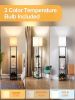 Floor Lamp with Shelves for Living Room, Shelf Floor Lamp with 3 CCT LED Bulb