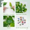 Fake Hanging Plants, 2pcs Artificial Hanging Plant, Faux Pothos Vines Greenery for Wall Home Living Room Office Indoor Outdoor Decor (No Baskets)