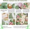 Sage Green Pink Balloon Arch Kit