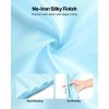 Satin Chair Sashes Bows, 100PCS Chair Ribbon Ties Back Sash, 7 x 108 inch, Light Blue Wedding Reception Decoration