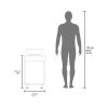 FM FURNITURE Loli Bathroom Vanity with Integrated Sink, White