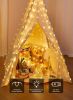 300 LED Fairy Curtain Lights, 9.8ft x 9.8ft Warm White Curtain String Lights, USB Plug in 8 Lighting Modes Christmas Decoration