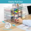 Acrylic Organizer with 16 Drawers (4 Set),Clear Storage Drawers for Office Supplies,Desk Organization and Storage for Makeup,Jewelry,Art Crafts