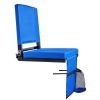 Stadium Seat, Folding Bleacher Seat with Back Support & Thick Cushion, Padded Stadium Seats for Bleacher Includes Shoulder Strap, Hooks, Cup Holder