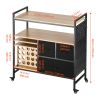 Rolling Craft Cart and Storage Table, Compatible with Cricut Machines, Crafting Table Organization Workstation