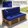Outdoor seats, garden seat cushions, cushions, navy blue (cushion only)