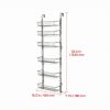 6-Tier Over the Door Pantry Organizer, Adjustable Hanging Storage Rack for Kitchen