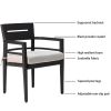 7-Piece Outdoor Patio Aluminum Furniture, Modern Dining Set