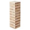 Tumbling Timber Toy, 60 Blocks Giant Tumble Tower Blocks Game, Pine Wood Tumbling Tower Game with Carry Bag and Scoreboard, Wooden Stacking Game