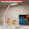 Lamp for Home Office, H6 Sunturalux™ Eye-Caring Led Desk Light, 800LM Dimmable Desk Lamp with Timer, Touch Control Tall Desk Reading Light