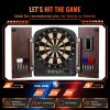 Dartboard and Cabinet Set, Ready-to-Play Bundle Dartboard Cabinet Set, Hideaway Cabinet Features Electronic Scoring, Easy Assembly