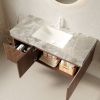 MURI 48" Bathroom Vanity&Sink, Floating Plywood Storage Cabinet with Drawer&Doors