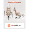 Executive Office Chair with Footrest, 400lb Capacity Office Chair with Lumbar Pillow & Removable Armrests, Heavy Duty Ergonomic Chair