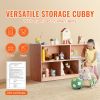 Cubby Mobile Tray Storage Cabinet, 5-Compartment Cubby Storage Shelf, Cubby Storage Cabinet 2-shelf, Classroom Cubbies, Classroom Furniture for Home