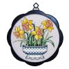 11CT Yellow Magnolia Cross Stitch Kit for Beginners Arts and Crafts Needlecrafts DIY Embroidery Kits, 6x6 inch