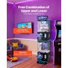 Claw Crane Machine, Medium-Sized Arcade Game Machine with Claw + Grabber Double-Layer, Light & Sound, Toy Candy Grabber Prize Dispenser Vending Toy