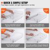 12.5"Wx16.5"Dx3.5"H Pull Out Cabinet Organizer, Heavy Duty Slide Out Pantry Shelves, Steel Roll Out Drawers