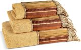 Contempo Modern Bathroom Towel Set - 3 Piece Set, Bath Towel