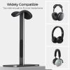 Headphone Stand for Airpods Max with Sleep Mode Aluminum Headphone Holder with Anti-Slip Base & Protective Leather Pad for Home/Game Room/Shop Headpho
