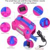 Electric Balloon Pump, Portable Electric Balloon Blower Machine Balloon Air Pump Dual Nozzle Rose Red 110V 600W Balloon Inflator for Party Decorations