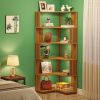 6-Story Bookcas Corner Shelf Rack for Living Room Bedroom Office Organization Storage Furniture