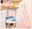 White Rolling Kitchen Cart Island with Wood Top Shelves And Drawers for Dining Area Home Decor And Furniture Kitchen Islands
