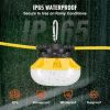 100FT Construction String Lights, 100W 10000LM, 10PCs String Work Light, 5000K, IP65 Waterproof, with Hanging Hooks, for Construction Site