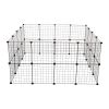 Pet Playpen, Small Animal Cage Indoor Portable Metal Wire Yard Fence for Small Animals, Guinea Pigs