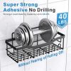 5 Pack Rustproof Stainless Steel Bath Organizers With Large Capacity, No Drilling Shelves for Bathroom Storage Home Decor
