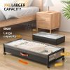 Under Bed Storage Containers with Wheels Large Underbed Shoes Blankets Clothes Toy Storage Drawers for College Dorms Bedrooms Nursery Rooms Organizati