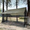 Lightweight Waterproof Camp Tarp with Bug Net - Versatile Mosquito Screen Shelter for Camping, Backpacking, Hammock, Picnic