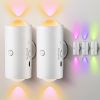 LED Motion Sensor Night Light, 7 Colors Rechargeable Battery Stair Light, Wireless Magnetic Wall Lamp, Cordless LED Wall Night Lights for Steps