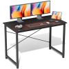 Computer Office Desk for Small Spaces, Writing Gaming Work Desk Modern Kids Study Table with Storage Bag & Headphone Hook