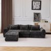 Foldable Wave Star Modular Sofa, Chenille Fabric for Living Room & Bedroom, Instant Expansion Comfortable Creative Furniture with 1 Middle Seat