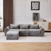 Foldable Wave Star Modular Sofa, Chenille Fabric for Living Room & Bedroom, Instant Expansion Comfortable Creative Furniture with 1 Middle Seat
