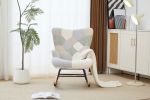 Teddy Upholstered Nursery Glider Rocking Chair - High Backrest Comfy Armchair | Versatile Accent Chair for Living Room, Bedroom, Offices