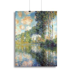 Poplars on the Epte by Monet Canvas Print or Poster (Type: Poster Print, size: 24" x 16" / 60cm x 40cm (approx))