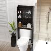Modern Over The Toilet Space Saver Organization Wood Storage Cabinet for Home, Bathroom