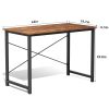 Computer Office Desk for Small Spaces, Writing Gaming Work Desk Modern Kids Study Table with Storage Bag & Headphone Hook