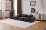 Foldable Wave Star Modular Sofa, Chenille Fabric for Living Room & Bedroom, Instant Expansion Comfortable Creative Furniture with 1 Middle Seat