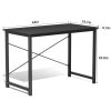 Computer Office Desk for Small Spaces, Writing Gaming Work Desk Modern Kids Study Table with Storage Bag & Headphone Hook