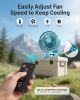 Camping Fan with Remote Control - 12000mAh Rechargeable Battery Powered Fan, Camping Fans for Tents with LED light & Hanging Hook
