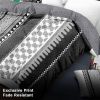 3-Piece Black & White Tribal Pattern Bedding Set (Queen/King/Cal King) - Quilted Microfiber Bedspread + Pillow Shams